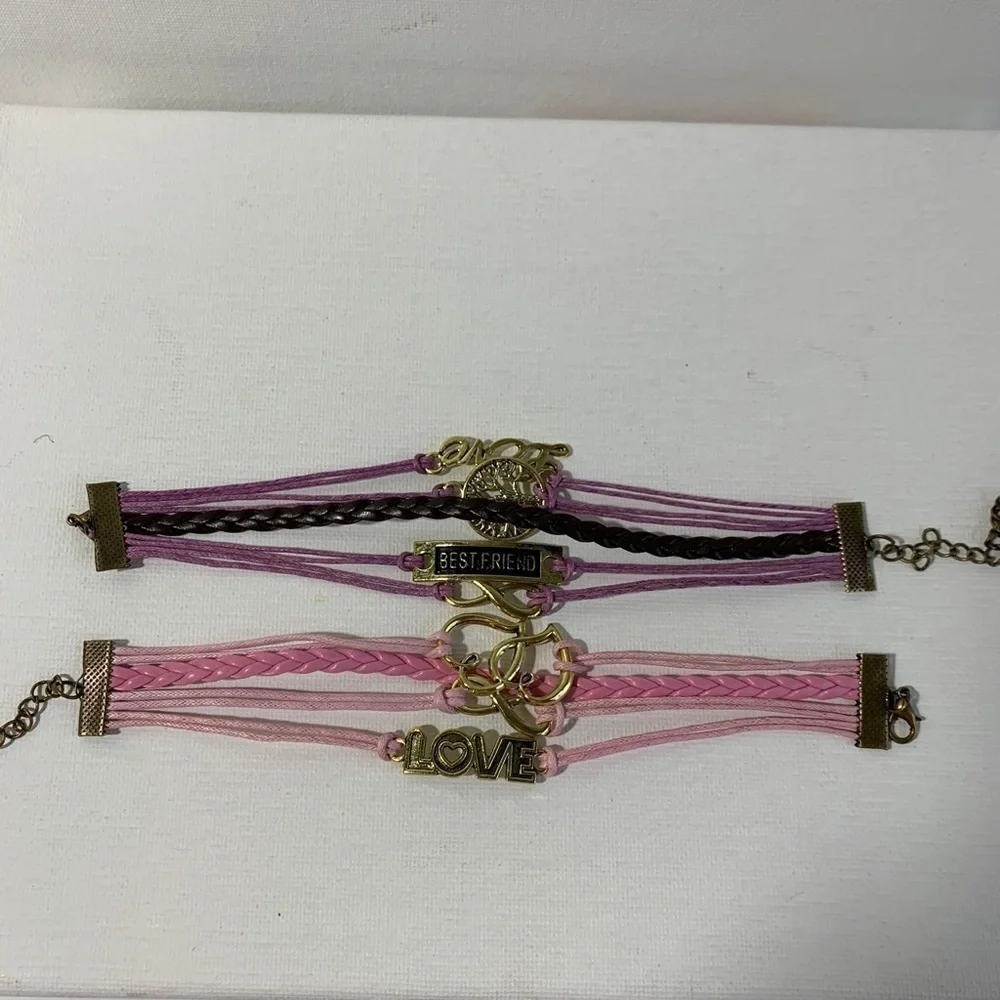 Fun and unique best friends bracelets.